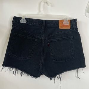 501 Black Levi’s Shorts